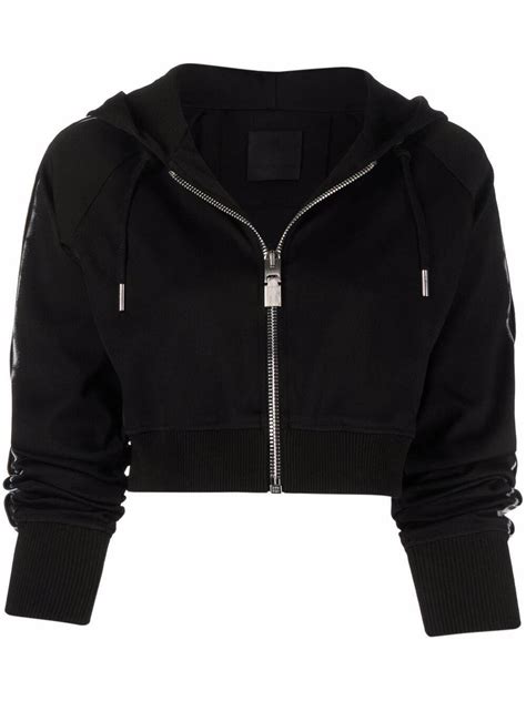 givenchy 4g webbing hoodie|4G Webbing cropped zip.